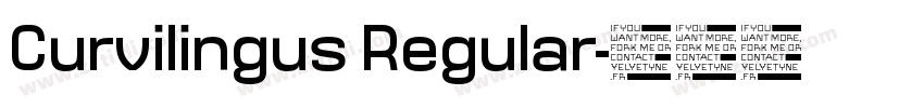 Curvilingus Regular字体转换